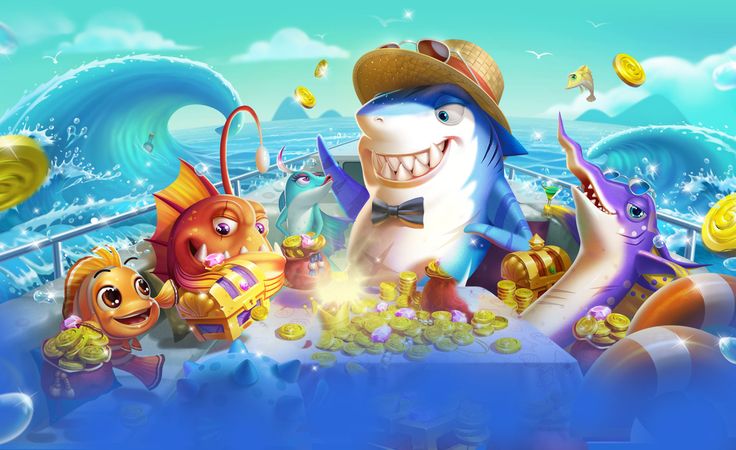ภาพประกอบการยิงเป้าหมายในเกมยิงปลา
